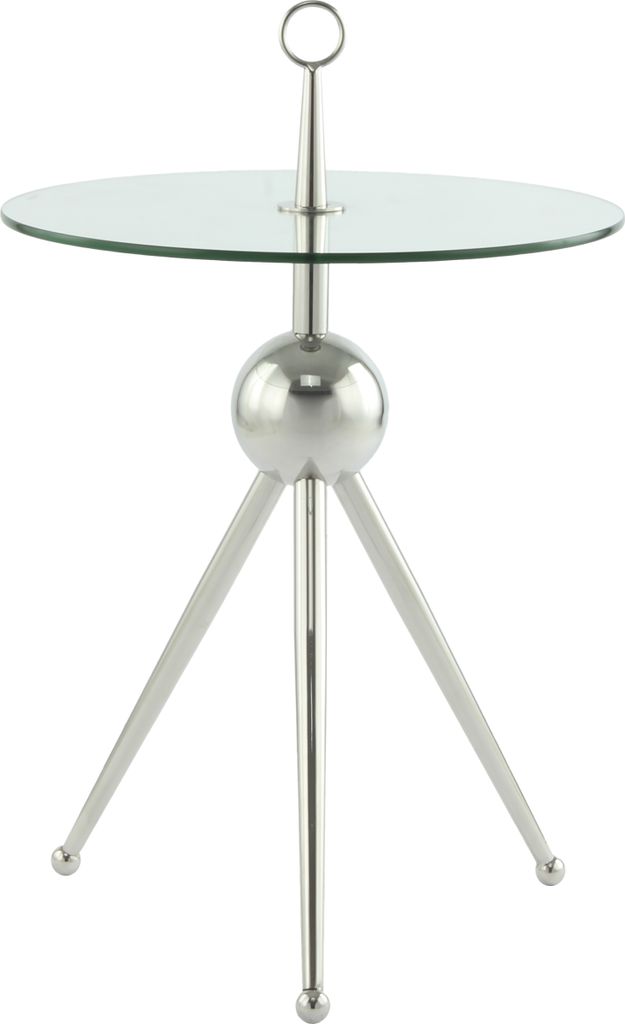 Beistelltisch Janifer 300 Silber / Klar Produktbild 