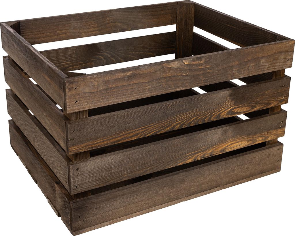 Creative Deco Caisse en Bois Wengé 50 x 40 x 30 cm Caisse Image du produit 