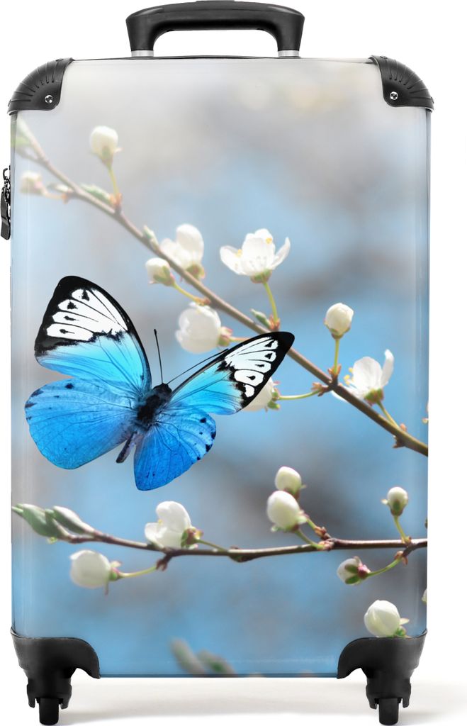 NoBoringSuitcases.com - Fotokoffer Schmetterling - Zwischen 55x40x20 cm und 55x35x25 cm - Reisekoffer - Valise Kabinenreisekoffer - Trolley Handgep...