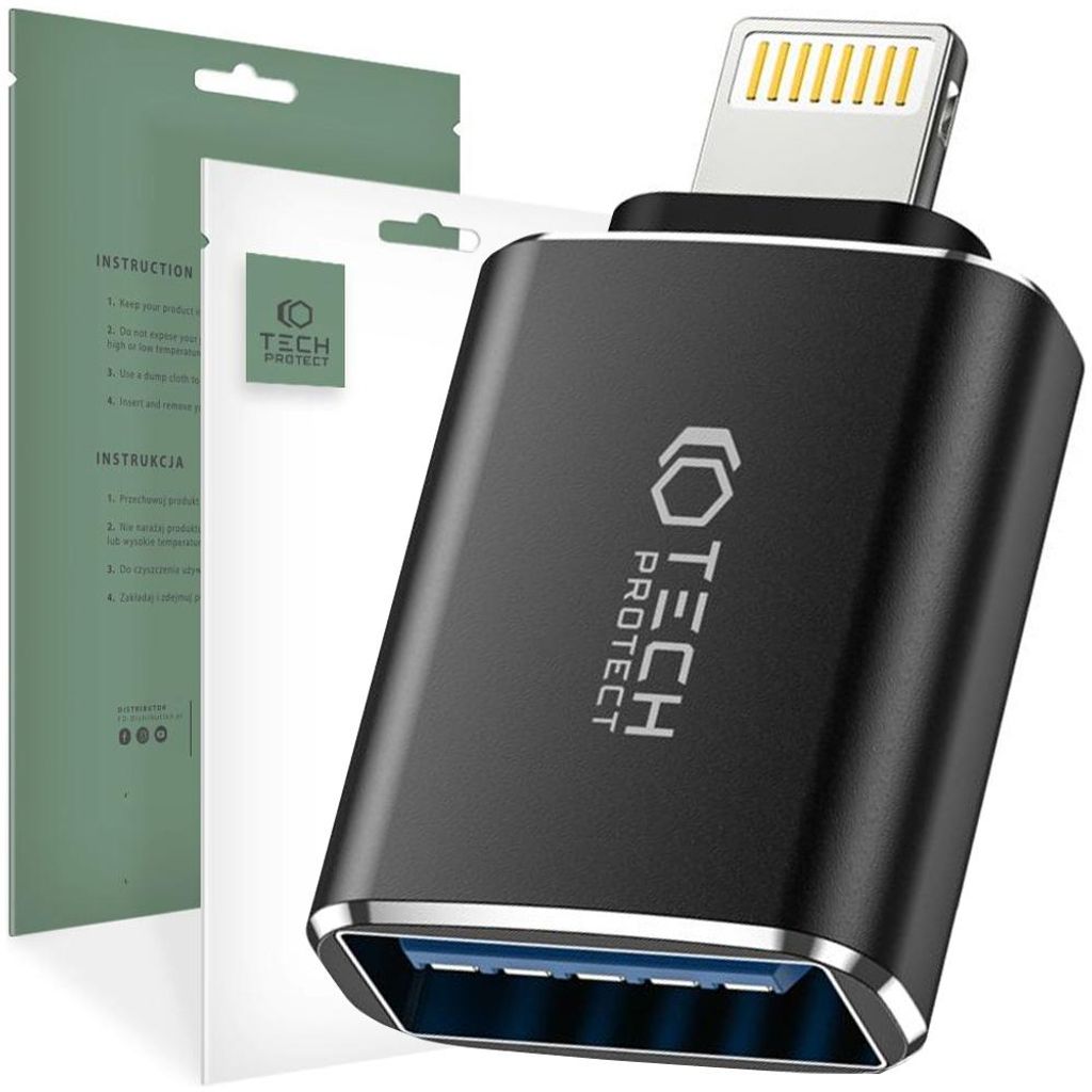 Adaptador Tech-Protect Ultraboost, conector USB OTG, color Imagen del producto 