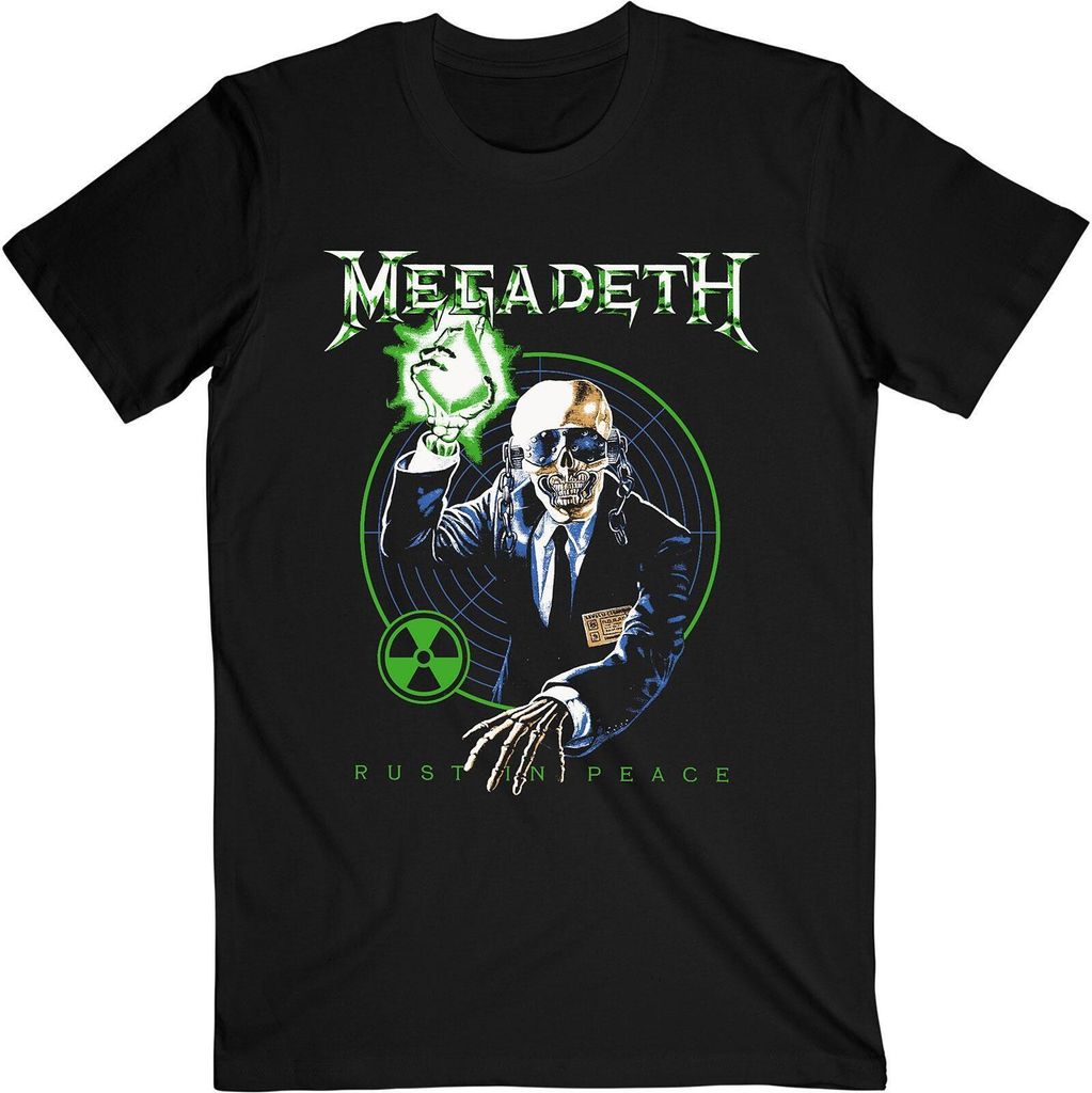 Megadeth - "Rust In Peace Anniversary" T-Shirt für Herren/Damen Uni RO529 (S) (Schwarz)