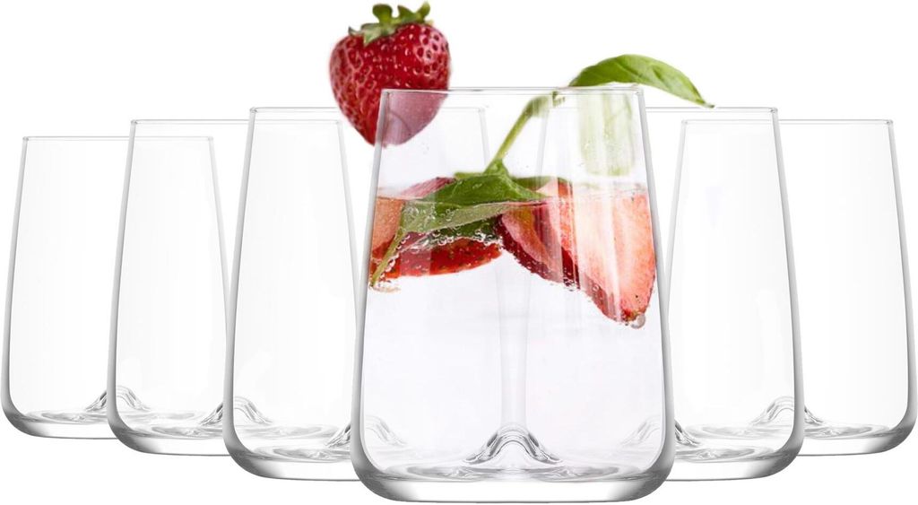 6x Terra 475ml Whisky-Gläser - Glas Altmodisch Scotch Bourbon Rum Cocktail Trinkbecher Geschenkbox-Set - by LAV