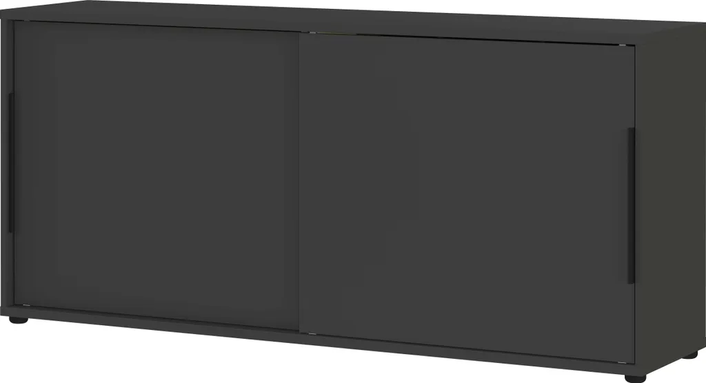 Buffet gain de place Tomori anthracite pour couloir et salon étroit
