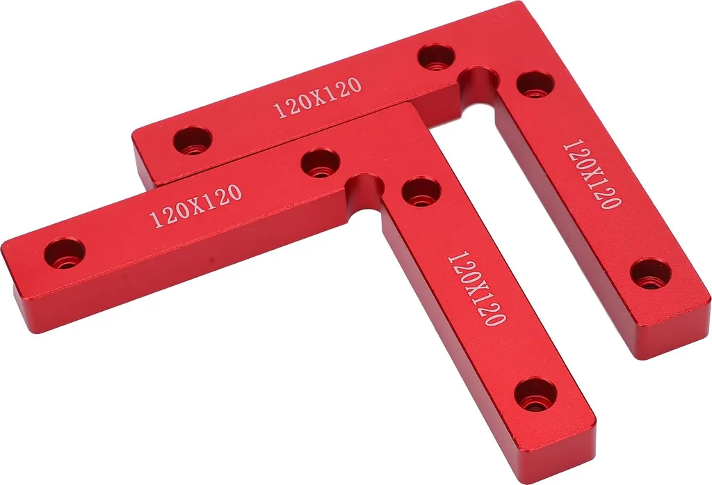 Positionneur d'angle droit 120mm pour assemblage bois et menuiserie DIY