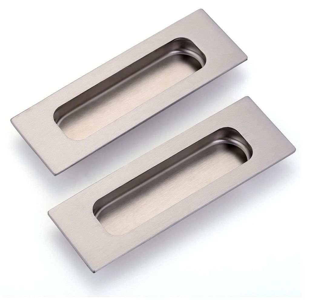 2 Stück Schiebetürgriff 120 x 40 mm Edelstahl Muschelgriff für Schiebetüren, Schrank und Schubladen