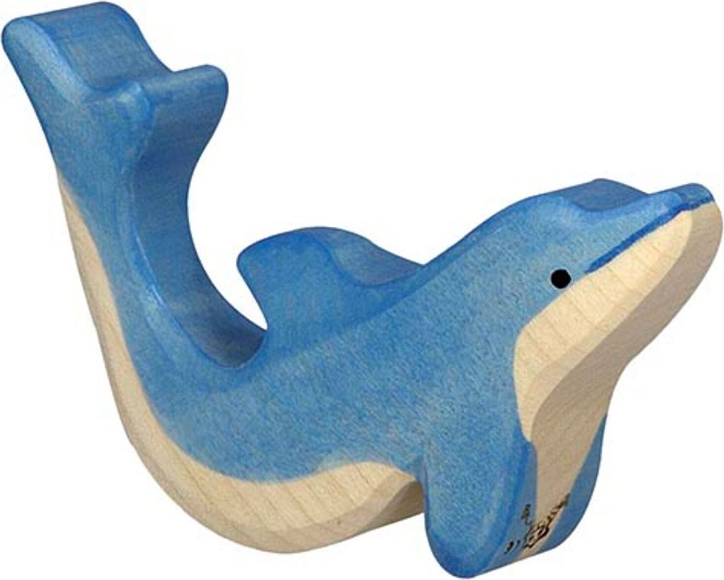 HOLZTIGER Delfin aus Holz - klein