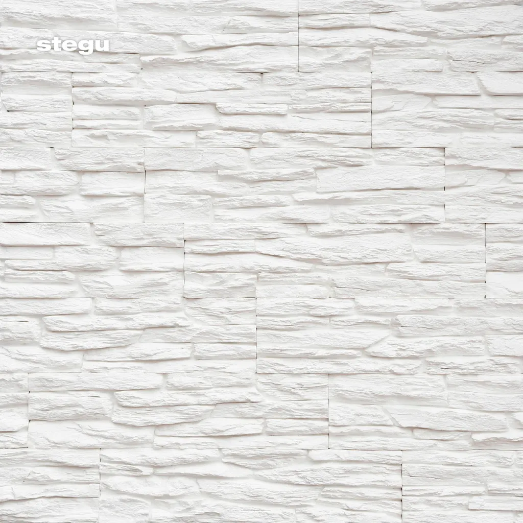 Décoration Murale Intérieure Barbados Blanc 37 x 9,2 cm STEGU 14u