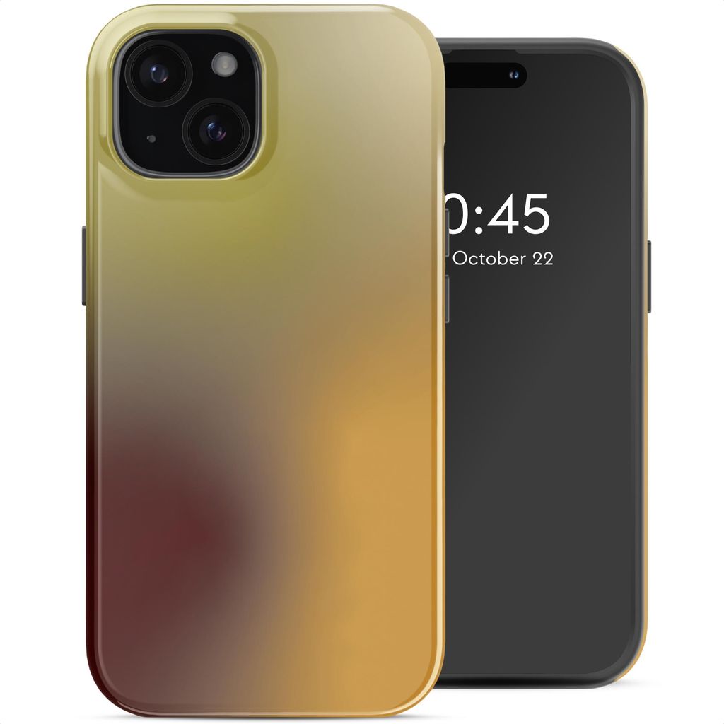 Selencia Vivid Rückabdeckung mit MagSafe iPhone 15 - Gradient Olive Dust