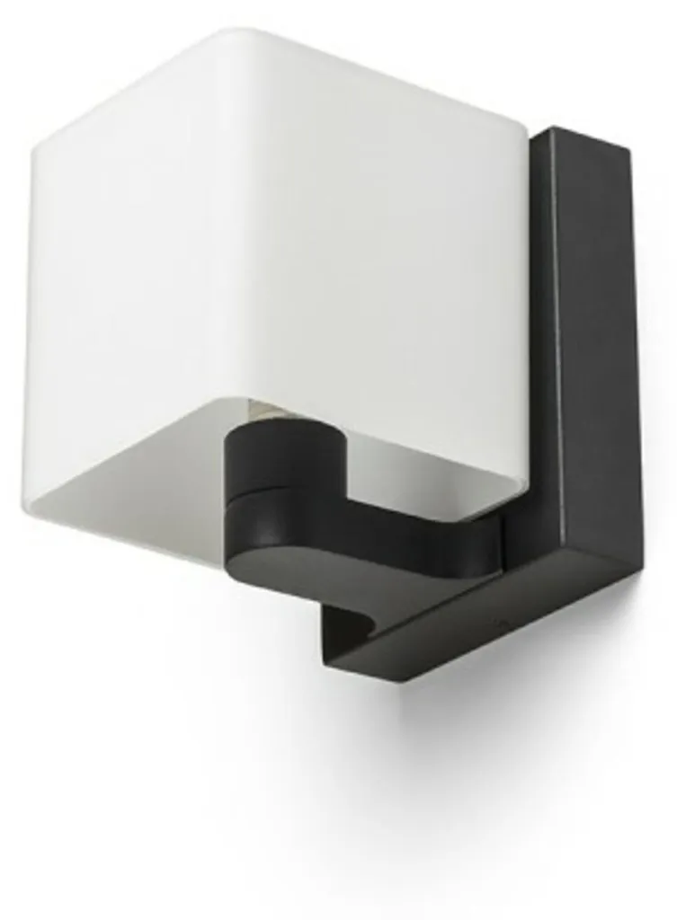 Applique murale verre opale noir DESIGN RENDL PHILLY 230V G9 R14389