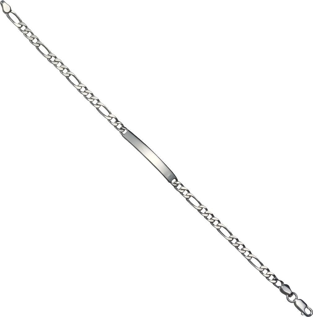 F Armband 925/- Sterling Silber 19cm weiß 301260025