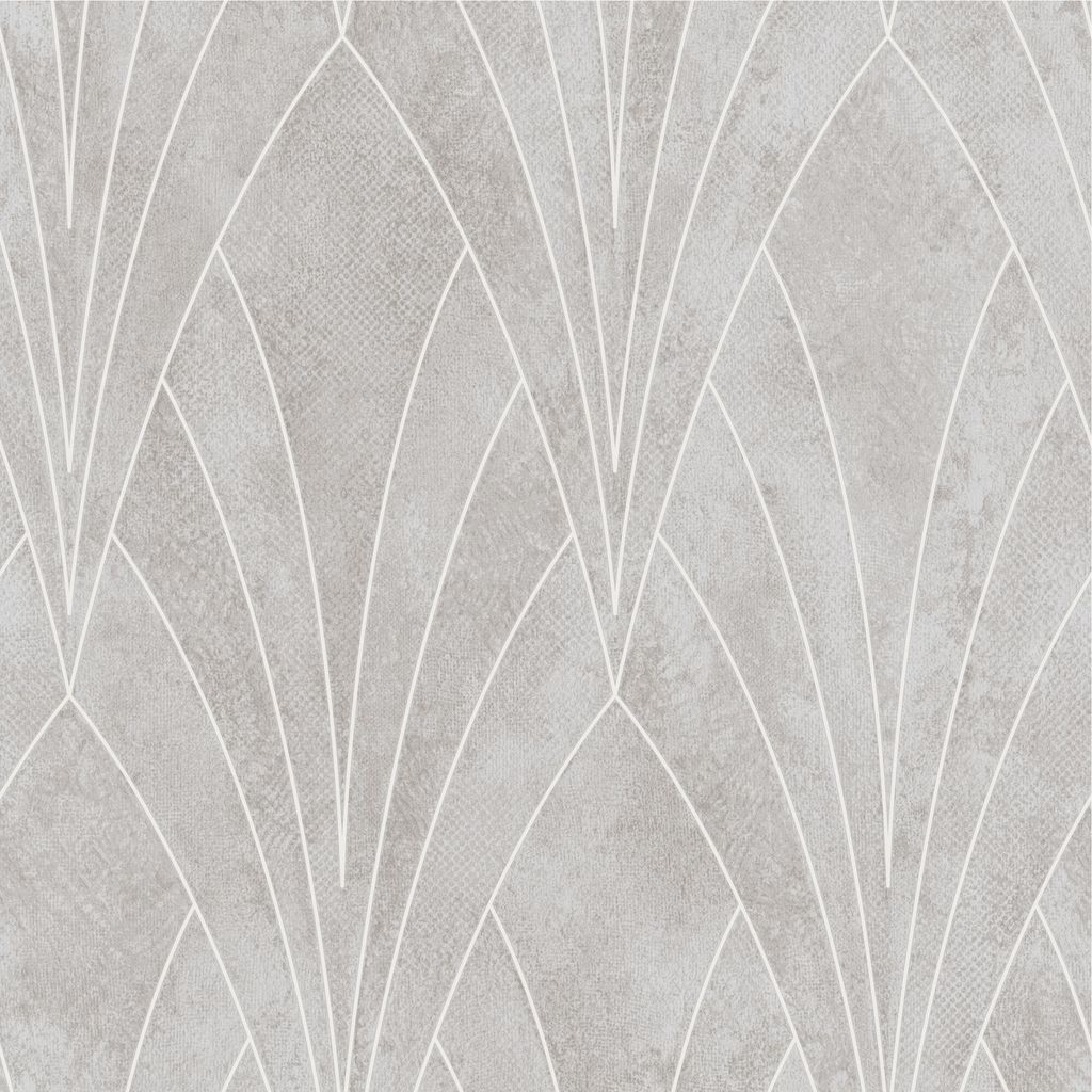 Ugépa Vliestapete Elegance L85607 10.05 x 0.53 m Grau 3D Optik halbglänzend Vlies