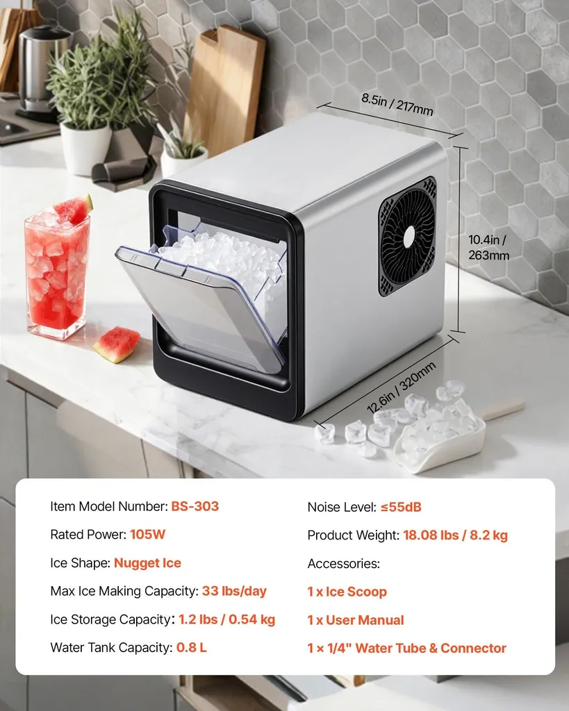 Machine à glaçons : fini le manque de glace avec ce modèle 15 kg - 7