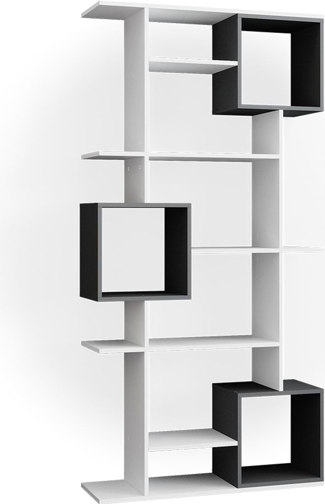 Dělicí stěna Vicco Cube Bílá/antracitová 92 x 187.7 cm, Obrázek produktu 