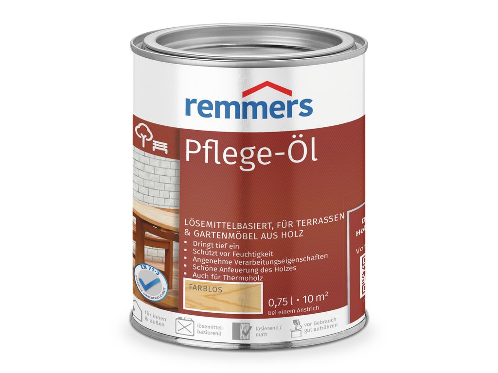 Remmers Pflege-Öl farblos 0,75 l, Holzöl Produktbild 
