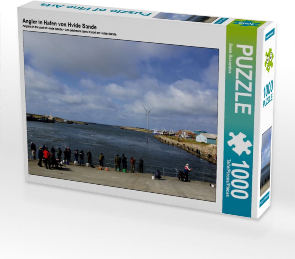 Calvendo Angler in Hafen von Hvide Sande 1000 Teile Puzzle quer 640x480mm, Bussenius Beate; 7325879