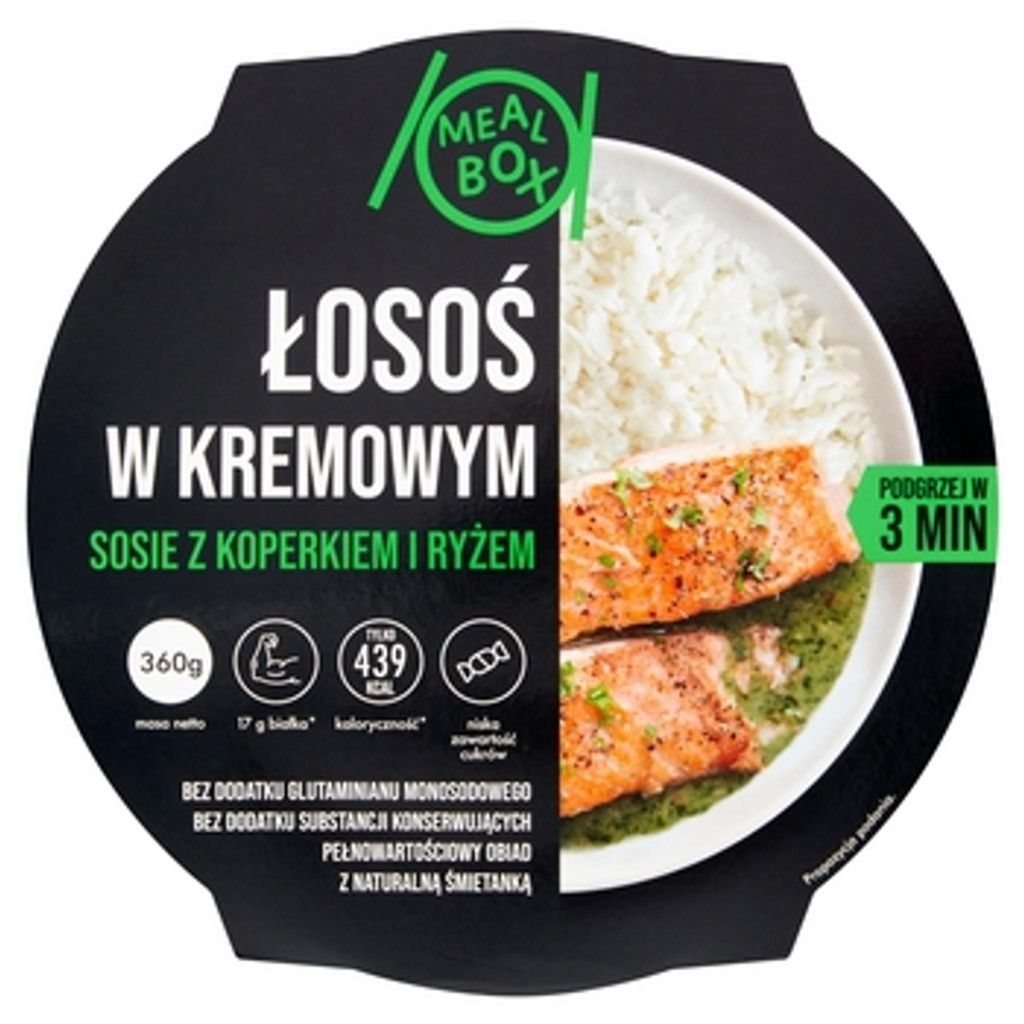 Meal Box: Salmone in salsa cremosa al finocchio e riso 360 Immagine del prodotto 