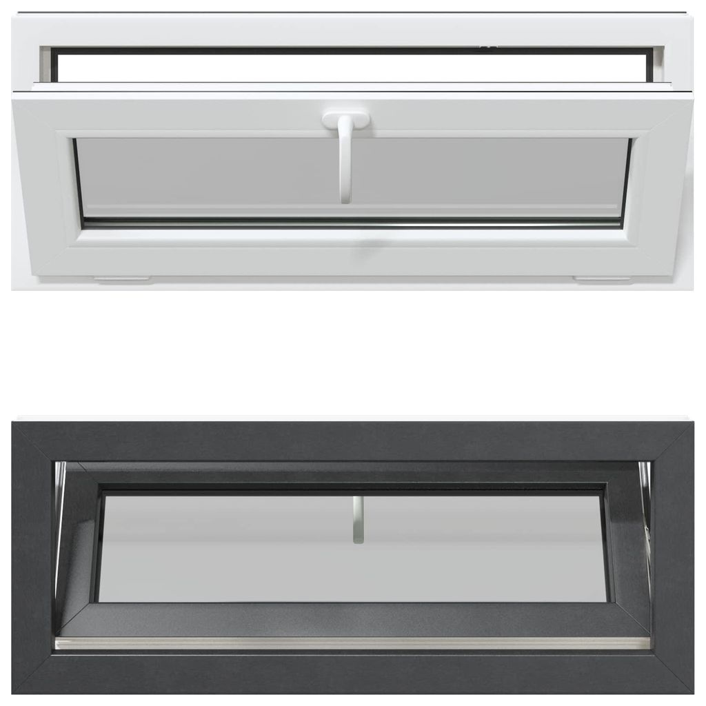 vidaXL Finestra da cantina RISOR 110 x 40 cm in PVC e Immagine del prodotto 