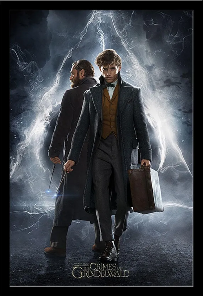 Affiche Encadrée Animaux Fantastiques 2 : Newt et Dumbledore 61x91,5cm