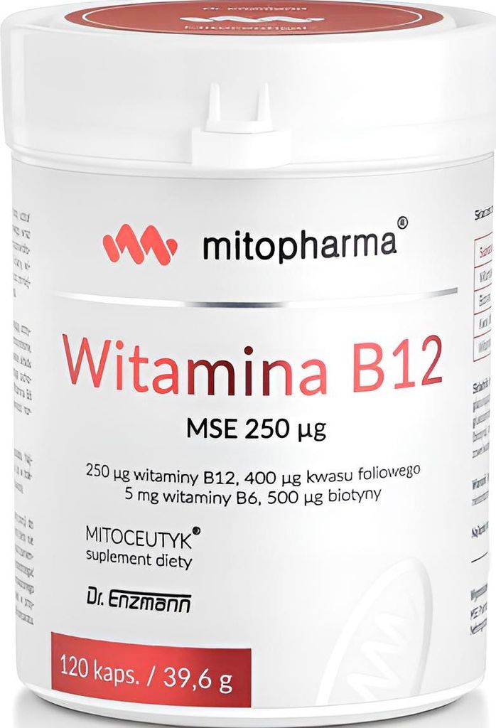 Vitamin B12 MSE 250, Dr. Enzmann 120 Kapseln - Nahrungsergänzungsmittel