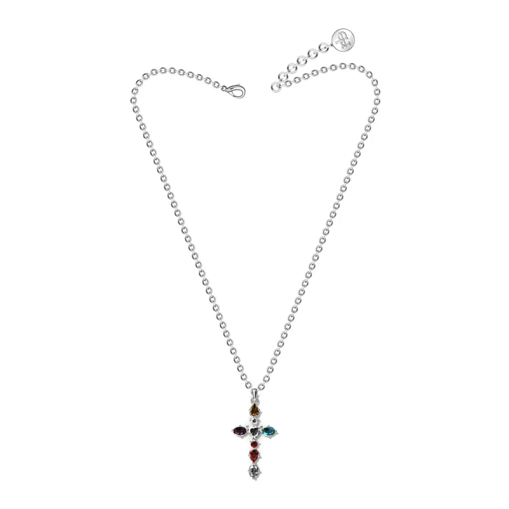 Collier Roccobarocco RBJ0025SS en acier argenté pour femme élégante