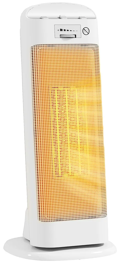 Radiateur électrique blanc anti-froid 4 modes et thermostat précis