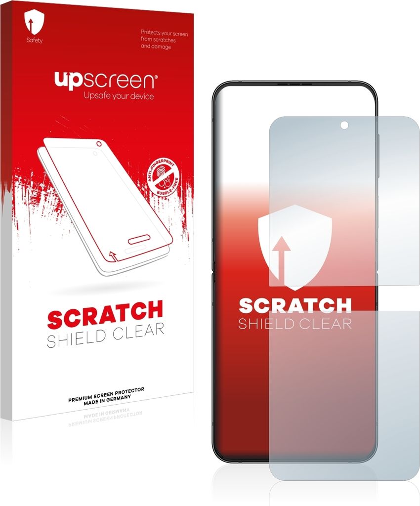 upscreen Schutzfolie für Samsung Galaxy Z Flip 4 Displayschutz Displayschutzfolie Folie Klar Transparent