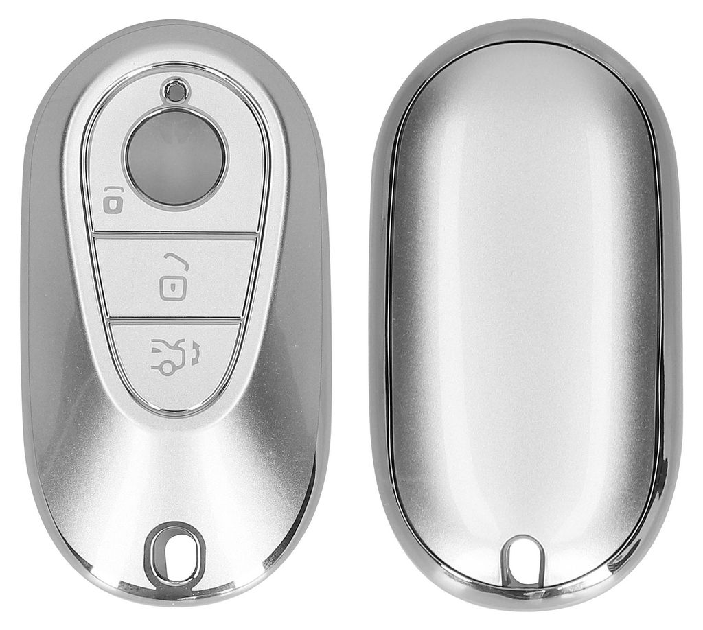 kwmobile Schlüsselhülle für Mercedes Benz 3-Tasten Smart Produktbild 