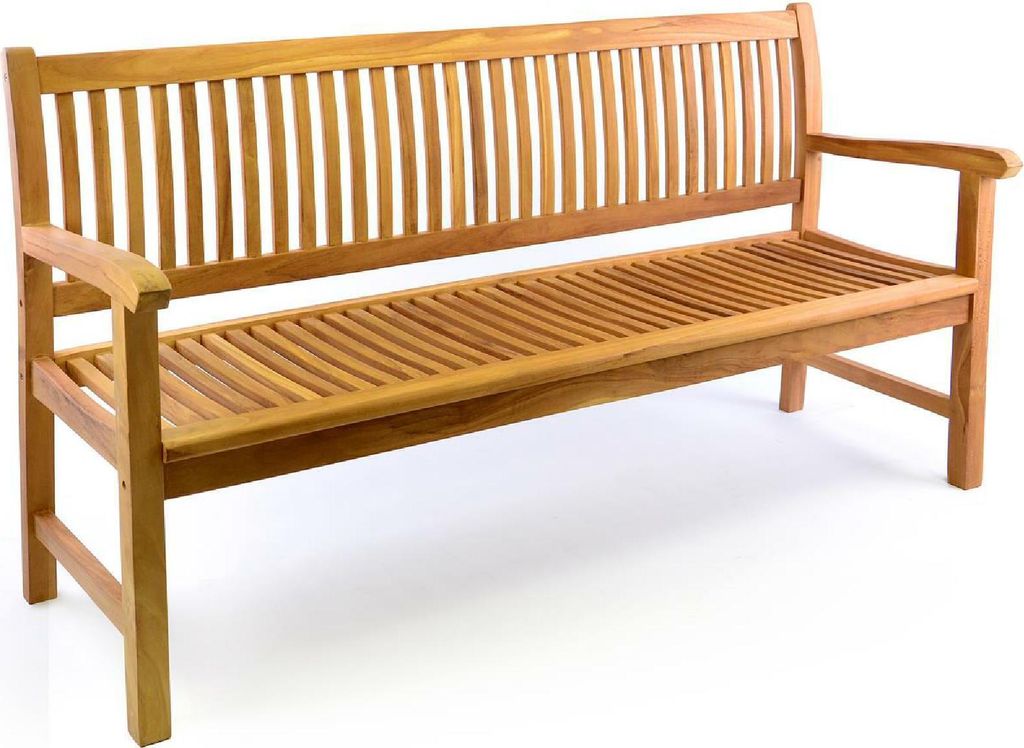 VCM 4-Sitzer Gartenbank Parkbank | hochwertig | Teak Holz Produktbild 