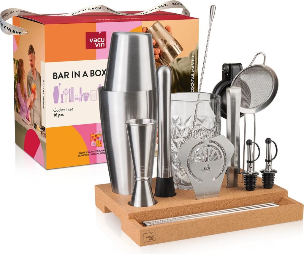 16-teiliges cocktailset aus edelstahl Vacu vin 7889365