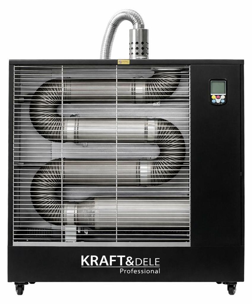 KRAFT&DELE | Infrarot-Ölheizung, 16kW, 35L, Infrarotstrahler, Heizkanone, Dieselheizung, Baustellenheizer