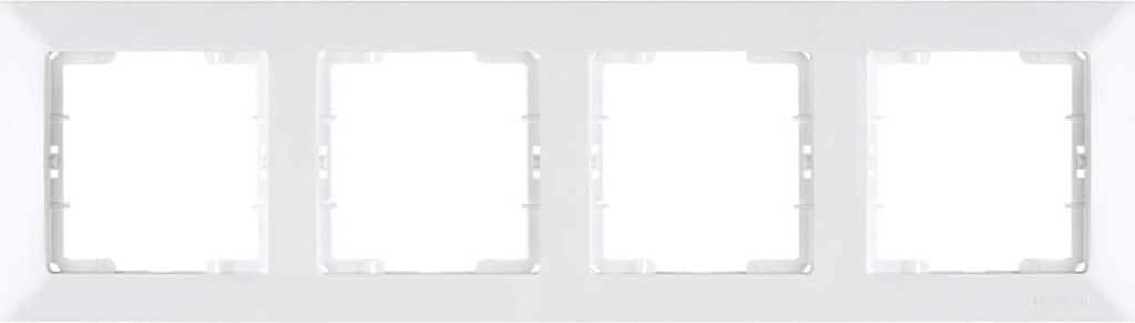 Mutlusan Candela 4-fach Rahmen horizontal weiss für 4 Produktbild 