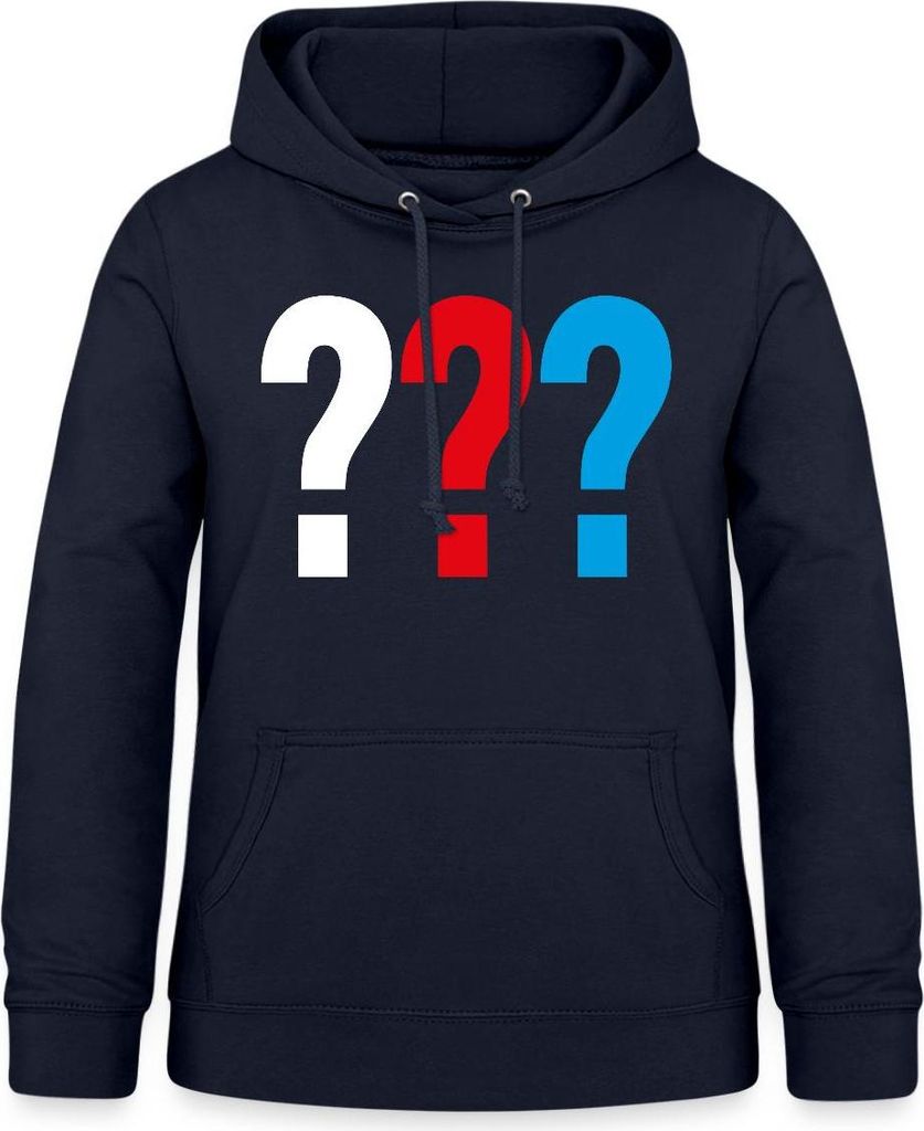 Spreadshirt Die Drei Fragezeichen Logo Damen Hoodie, XXL, Navy