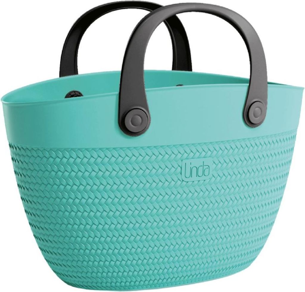 van der Meulen - Bolsa de playa Linda, color turquesa - Imagen del producto 