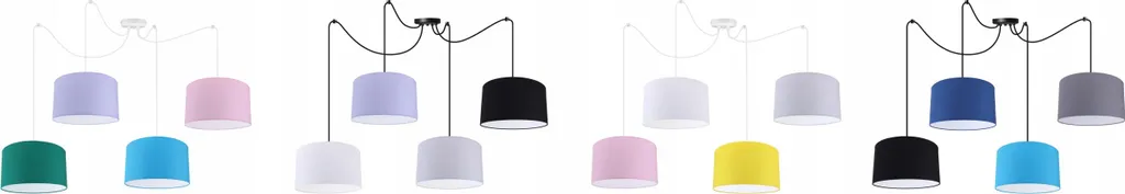 Spider Suspension LED : Solution Éclairage Modulable avec Abat-Jour