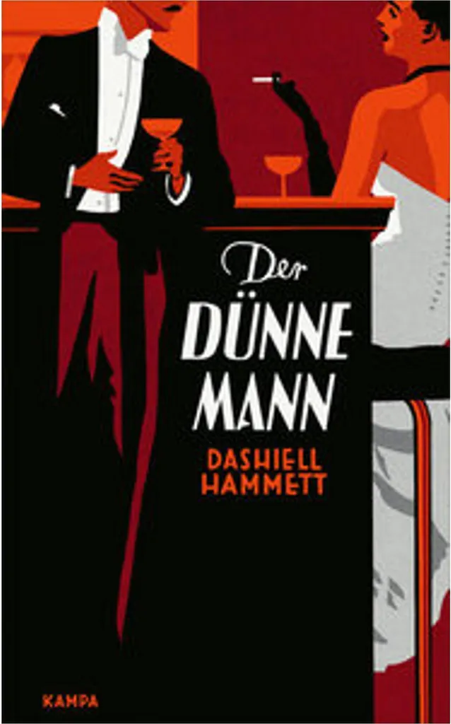 Sculpture Der dünne Mann noire 40cm - Déco élégante pour étagère
