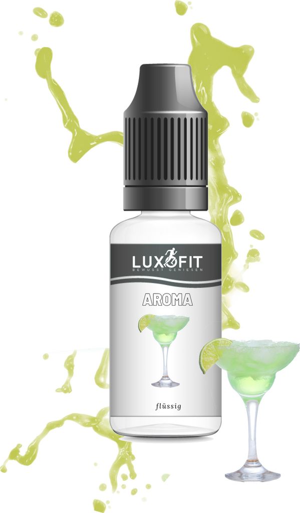 Luxofit Margarita Aroma flüssig - Cocktail Geschmack zum Backen & Getränke verfeinern (1 L)