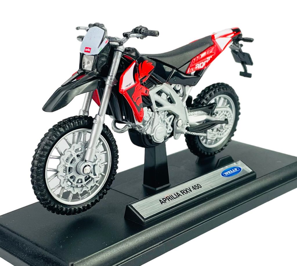 Welly Aprilia RXV 450 1:18 11cm Moto Nuova in scatola Immagine del prodotto 
