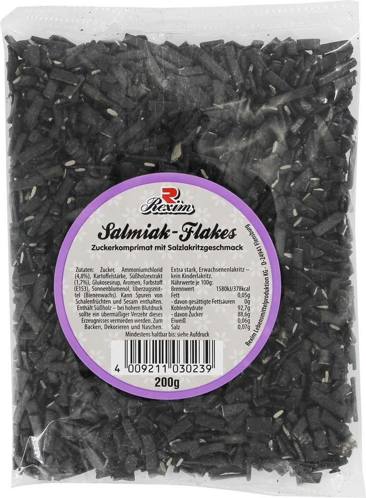 Rexim Salmiak Flakes, 200 g Tüte Produktbild 