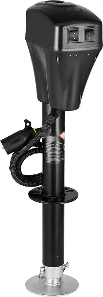 Roue jockey électrique 350W pour remorque de voyage et bateau avec béquille