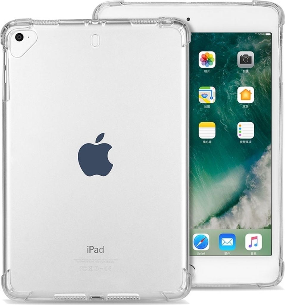 Mobigear Cushion Dünne iPad Mini 5 (2019) Hülle Flexibles TPU Backcover - Transparent