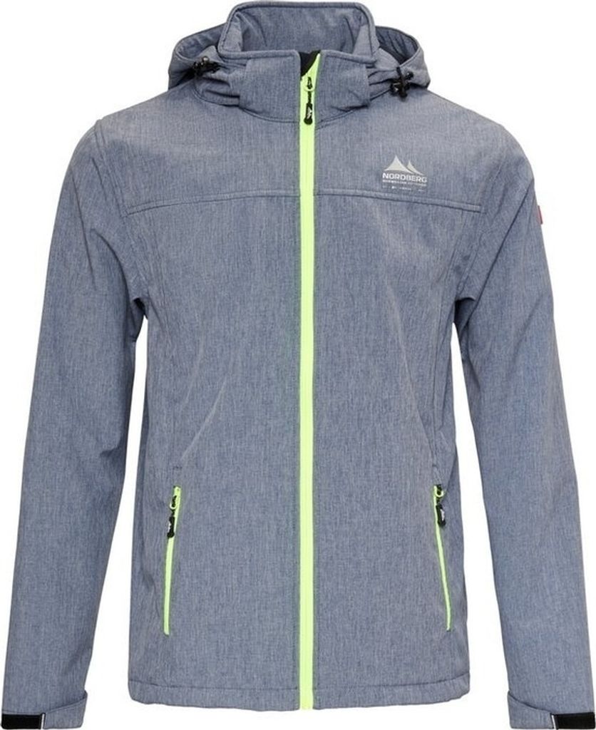 Nordberg Mats - Softshell Outdoor Sommerjacke Herren - Ocean Blue/Grey Melange - Größe M