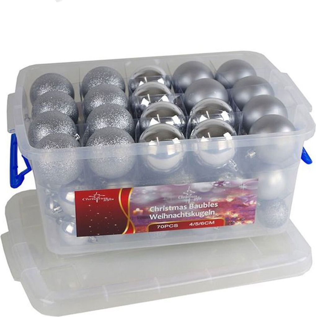 Sada koulí na vánoční stromek 70 kusů v úložné krabici Obrázek produktu 