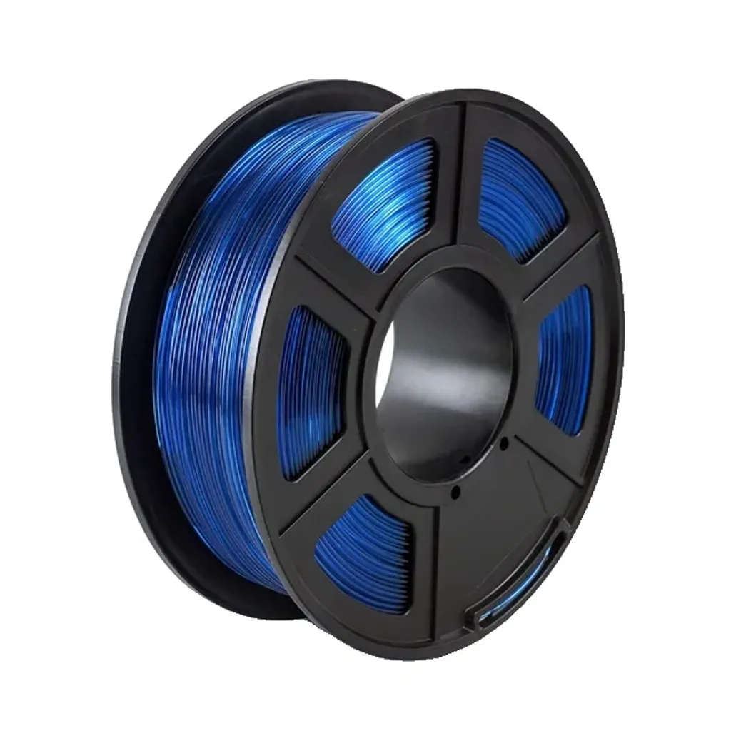 Filamento 3D Blu Trasparente 1.75mm 1kg - Bobina Professionale Alta Precisione