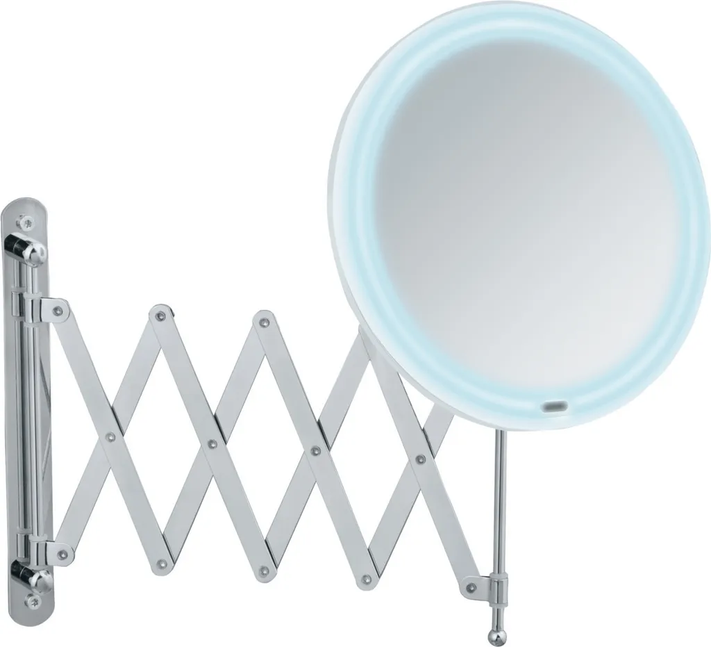 Miroir Mural LED Télescopique : Fini le Manque de Lumière pour se Maquiller