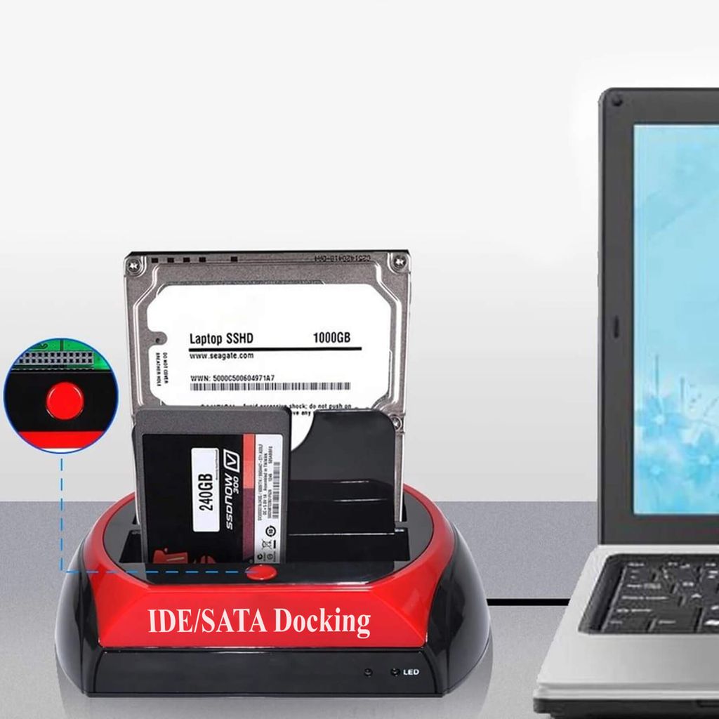 Stacja dokująca HDD 2 dyski twarde USB IDE SATA Stacja Zdjęcie produktu 20