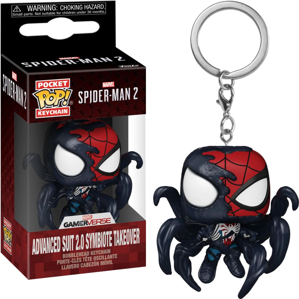 Marvel Spider-Man 2 - Advanced Suit 2.0 Symbiote Takeover Schlüsselanhänger Funko Keychain