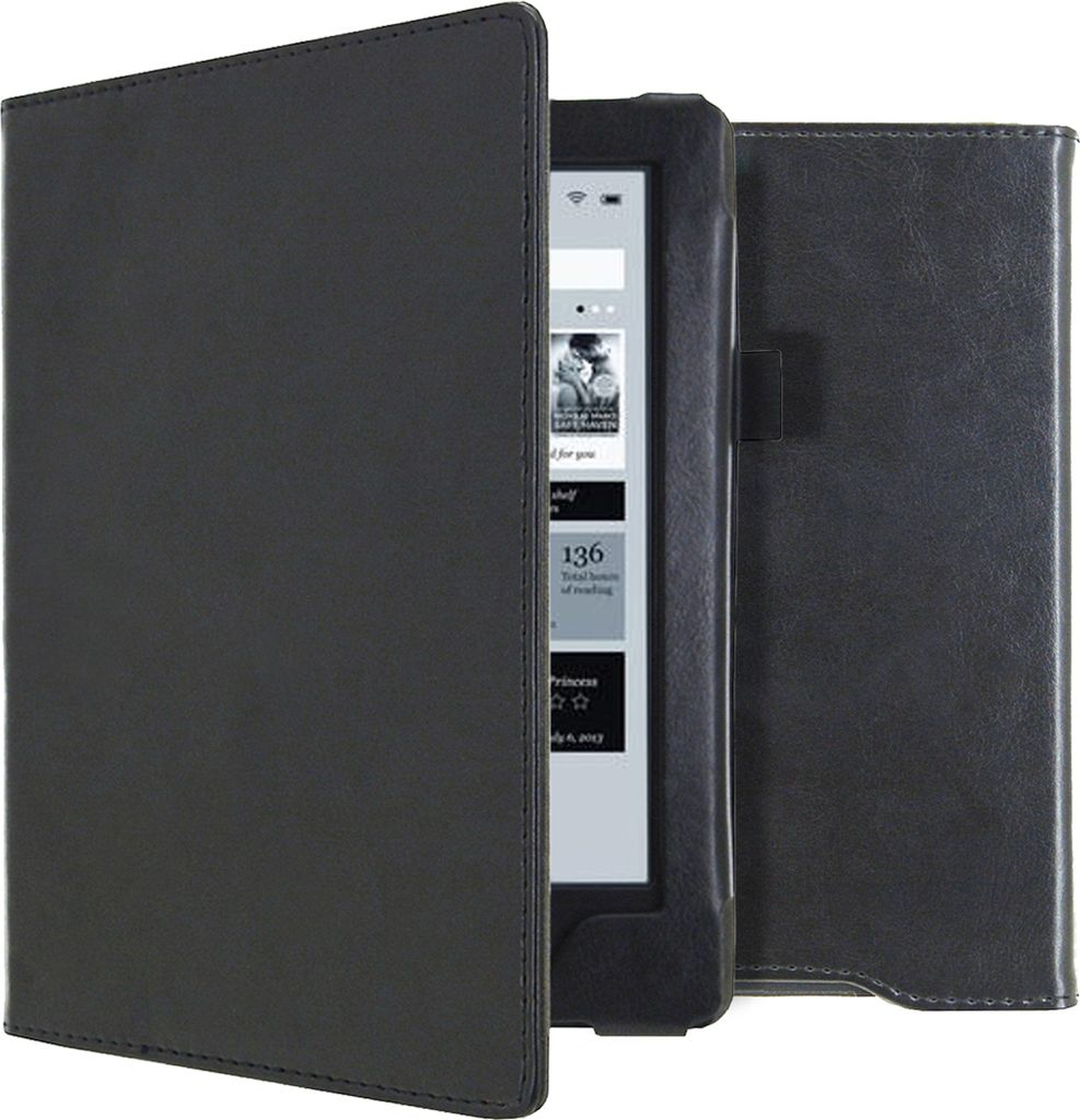imoshion Vegan Leather Klapphülle Kobo Aura H2O - Schwarz