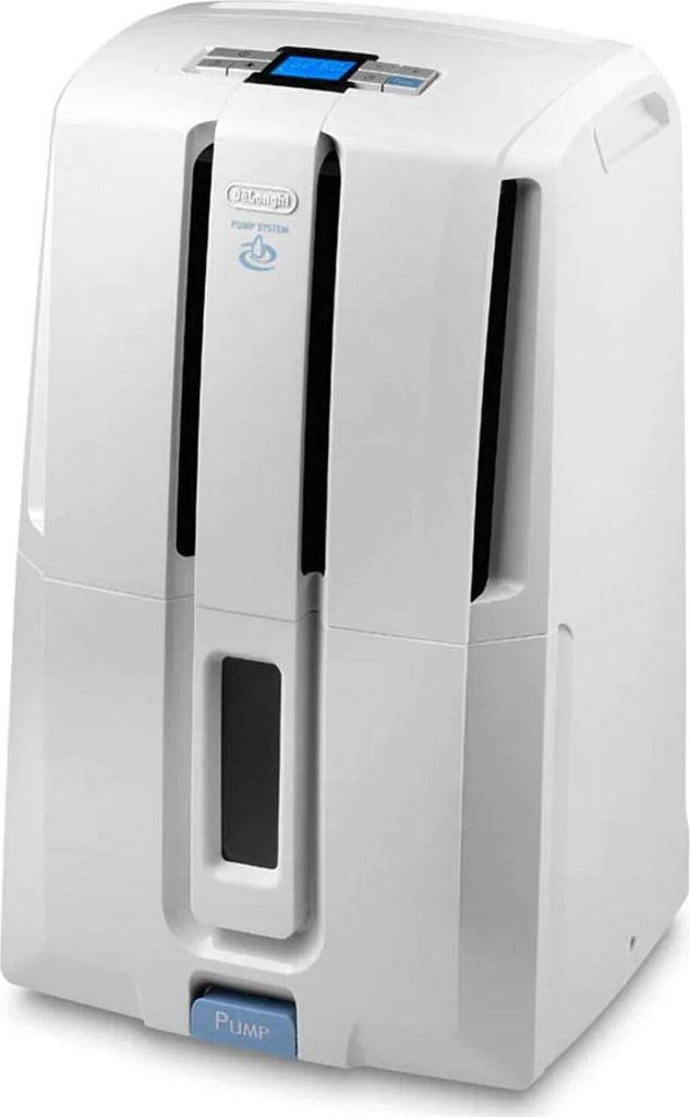 Delonghi DD230P Luftentfeuchter mit Pumpe soft grey 540 Watt für Räüme bis 150 m³