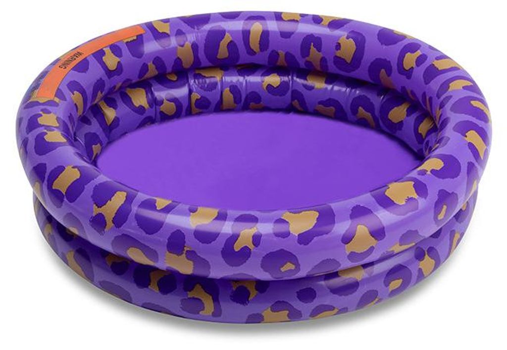 Swim Essentials Baby-Planschbecken – Lila – Safari Chic – Ø 60 cm