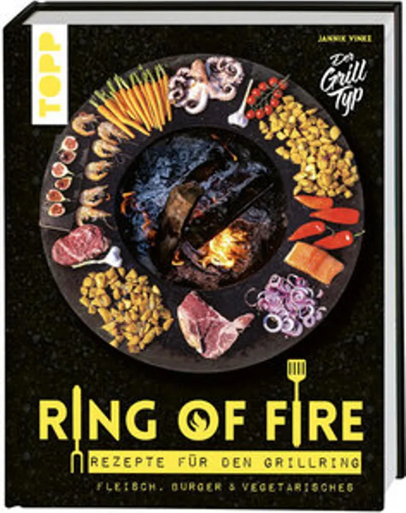 Livre Recettes Brasero Ring of Fire Spécial Viande et Plats Végétariens